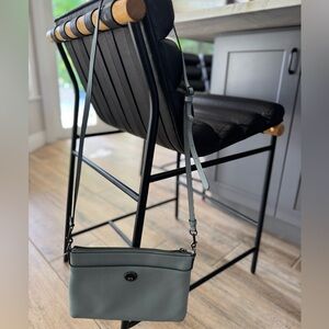 Elegant COACH Blue-Gray Crossbody Bag